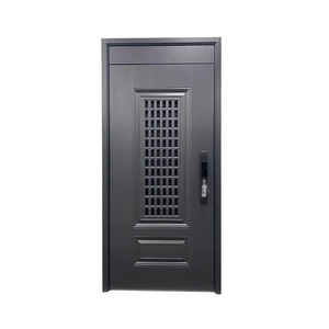 Porte de sécurité porte dans porte en acier, isolation phonique 10 cm, extérieure, manuelle, design contemporain - Product Image 1