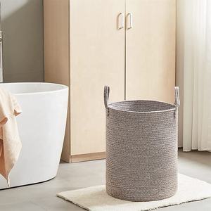 Cesta <span class=keywords><strong>de</strong></span> <span class=keywords><strong>regalo</strong></span> redonda <span class=keywords><strong>de</strong></span> cuerda <span class=keywords><strong>de</strong></span> algodón personalizada <span class=keywords><strong>para</strong></span> uso doméstico <span class=keywords><strong>para</strong></span> almacenamiento <span class=keywords><strong>de</strong></span> Juguetes - Product Image 4