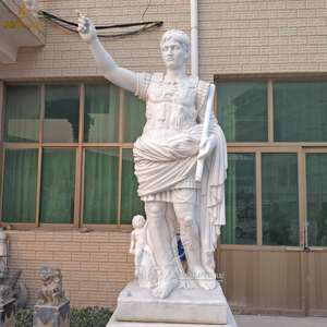 Patung Telanjang Marmer Alami Ukiran Tangan Luar Ruangan Pria - Product Image 6