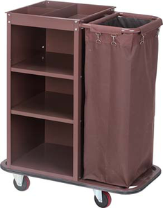 Chariot de service pour <span class=keywords><strong>chambre</strong></span> <span class=keywords><strong>d</strong></span>'hôtel et usage en resort - Chariot de nettoyage, de rangement et de <span class=keywords><strong>d</strong></span>échets multi-usages - Product Image 6