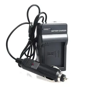 适用于奥林巴斯DSLR相机便携式可充电锂离子电池充电器，带车载充电器