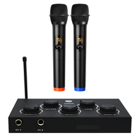 Système de karaoké de cinéma maison portable Mélangeur de son audio à coupe vocale Microphone sans fil UHF Mélangeur de karaoké avec sortie HD TV ARC
