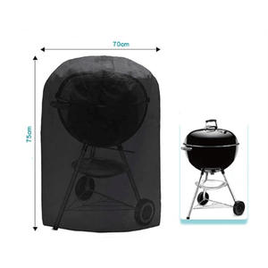 210D Silver Coated BBQ <b>Cover</b> <b>Waterproof</b> <b>for</b> <b>Garden</b> Venue Dustproof <b>for</b> Outdoor <b>Furniture</b> Fabric Material Charcoal Bags Stick - Product Image 3