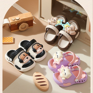 รองเท้าแตะเด็ก - สไตล์การ์ตูนฤดูร้อน - รองเท้าเด็กชายและเด็กหญิง - กันลื่น น้ำหนักเบา พื้นนุ่ม - รองเท้าแบบสวมสองชิ้น - Product Image 2