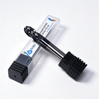 Fraise à bout sphérique en carbure, 2/4 cannelures, revêtement HRC55 HRC58, outil à longue portée pour fraisage de profilés en acier inoxydable, OEM
