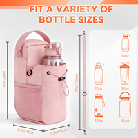 Sac de sport magnétique avec porte-bouteille d'eau pour hommes et femmes, sac bandoulière imperméable pour équipement de gym