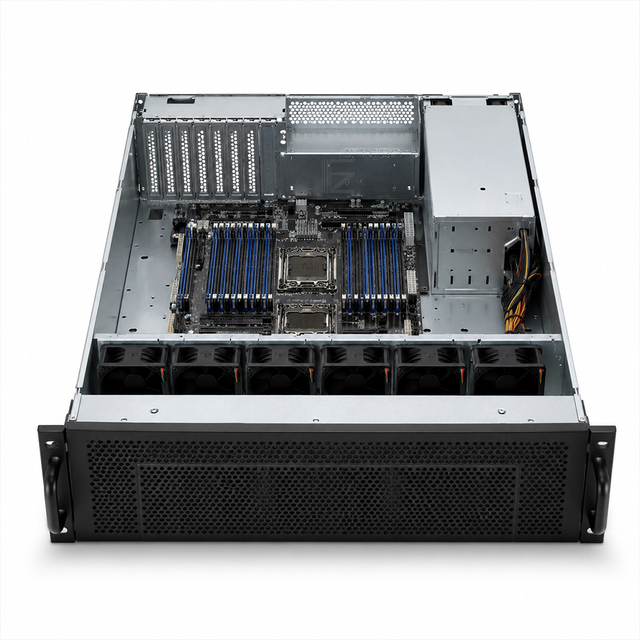 OEM Custom Sheet Metal GPU Server Rackmount Chassis Enclosure Manufacturing for AI Data Center Servers