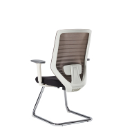 Chaise de bureau moderne noire à dossier en maille avec accoudoirs réglables en hauteur et garantie de 3 ans