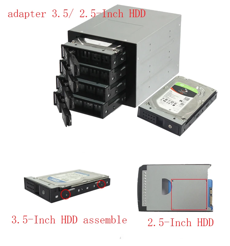 NAS 4 bays nas storage server case modular for 4*3.5 HDD modular adapter 3*5.25 CD fit with 3U rack mounted chassis