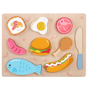 Bán buôn Montessori bằng gỗ cắt từ nhà bếp & thực phẩm đồ chơi trái cây rau chơi Set cho trẻ em Đồ chơi giáo dục - Product Image 5