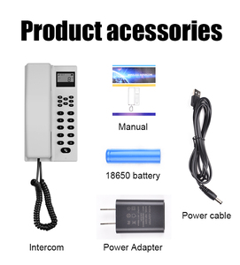 מערכת אינטרקום אלחוטית חיצונית 1000 מטר 2.5-zoll-אודיו דלת עם מסך lcd לבית ולמשרד - Product Image 2