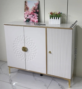 Zapatero moderno de 4 niveles, mueble de salón para apartamento, estantería para zapatos, armario para zapatos de MDF - Product Image 4