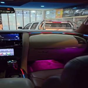 Éclairage d'ambiance intérieur de voiture LED 64 couleurs pour Nissan Patrol 2012-2023, accessoires de décoration en bande - Product Image 2