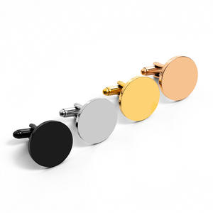 カスタムパーソナリティカフスボタンウェディングジュエリーステンレススチールカフスボタンタイクリップギフトセット木製ボックスメンズパーティー - Product Image 6