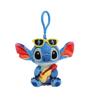 Porte-clés en peluche Stitch Tigger, mini animal en peluche mignon Kawaii, pendentif de sac à dos, figurine d'anime, breloque de sac, cadeau
