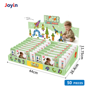 Bloques Magnéticos Rocket de 50 Piezas, 3.75 cm, Juguete de Construcción STEM para Niños y Niñas de 3+ Años, 24 Cuadrados, 16 Triángulos <span class=keywords><strong>Isósceles</strong></span>, 6 Triángulos Equiláteros - Product Image 2