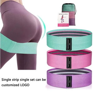 Bán buôn 3 cái tập thể dục hip Vòng tròn vòng kháng ban nhạc với lưới túi cho yoga tập thể dục - Product Image 1