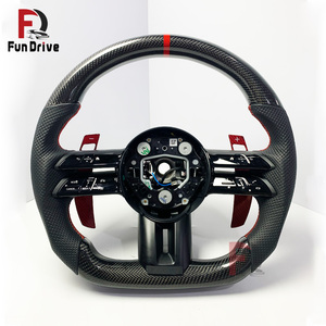 Accessoires de mise à niveau automobile <span class=keywords><strong>Mercedes</strong></span> en fibre de carbone pour volant AMG Classe A W177 A200, Classe V W447, GLC X253 300 63s C63 43 G63 - Product Image 1