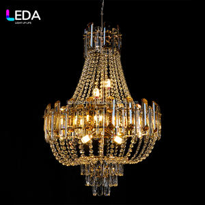 โคมไฟระย้า LED ดีไซน์ใหม่สุดหรู รูปทรงเพชร ทำจากโลหะ สำหรับตกแต่งงานแต่งงานและงานอีเว้นท์ - Product Image 3