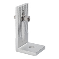 Support solaire GTERGY GT-MC, pince intermédiaire de type U, structure de support en acier inoxydable et aluminium pour panneaux photovoltaïques, résistant à la corrosion