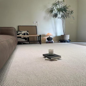 Thảm trải sàn len pha màu trơn, chất lượng cao, bán chạy, không trơn trượt, kiểu dáng hiện đại đơn giản, thích hợp cho phòng khách và phòng ngủ - Product Image 2