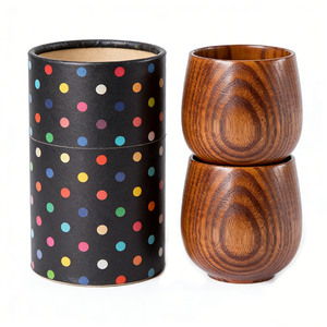1 tasse en bois naturelle, faite à la main, style primitif, pour café, thé, bière, jus, lait, eau, cuisine - Product Image 1