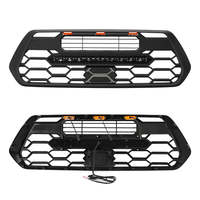 Accessoires de voiture 4X4, calandre de pare-chocs avant ABS avec barre lumineuse pour Toyota Tacoma 2016 2017 2018 2019 2020 2021 2022 2023