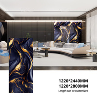 Panneau mural en PVC marbré 3D moderne, imperméable, résistant aux UV, pour la décoration intérieure