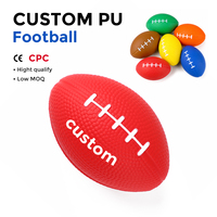 Jouets Squishy de Football Américain en PU avec Logo Personnalisé, à Remontée Lente, Anti-Stress, Jouet Fidget, Ballon de Rugby Squishy, Cadeau Sportif pour Enfants et Adultes
