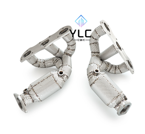 Sistema de Escape de Alto Rendimiento YLC para PORSCHE 981 Cayman/Boxster 2.7 2012-2015, Colector de Escape con Protección Térmica y Catalizador - Product Image 4