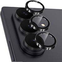 Protection d'écran en verre trempé renforcé 2X Metal Eagle Eye 3D Wrap Lens Protector pour Samsung Fold8 AR Clear True Color