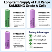 18650 Akku Samsung CE UN38.3 Zertifiziert 3,7V 2500 3000 3500mAh Lithium-Ionen-Akku