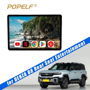 Monitor de Reposacabezas para Auto de 14 Pulgadas con Android 14.0 para Viajes Familiares, 8 Núcleos, 4GB+64GB, Entrada HDMI, WiFi, Bluetooth, FM, USB para Denza BYD - Product Image 1