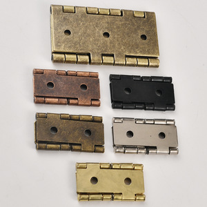 Furniture Hinge Iron Chinese Style Flat H Type 30 25 15mm <b>Surface</b> Mount Durable Plated - Product Image 1