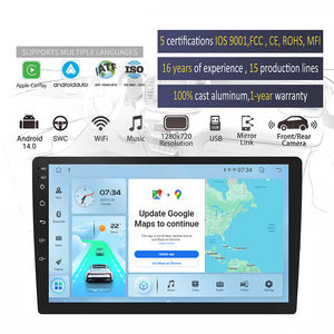Radio para Auto Android <span class=keywords><strong>de</strong></span> 9 y 10 Pulgadas con Reproductor <span class=keywords><strong>de</strong></span> DVD, Pantalla Carplay, Estéreo TS7 T100 TS18 TS10 TS20 T9, Sistema Multimedia para Auto, Personalizable - Product Image 1
