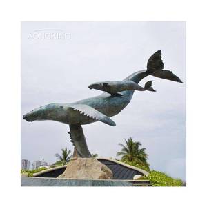 Life-Size Large <strong>Whale</strong> Bronze Sculpture 3D <strong>Art</strong> with Casting &amp; Gravure Printing for Holiday/Wedding Decor &amp; Gifts - Product Image 3
