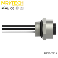 Konektor Kabel Video Orca M12 4 Pin IP67 Otomotif Wanita, Model M8, Pemasangan Panel Depan 7/8 Inci, Langsung dari Pabrik Marvtech