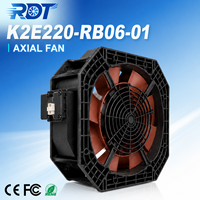 Ventilateur Radial Industriel K2E220-RB06-01, Ventilateur Centrifuge à Pales Courbées Vers l'Arrière, Remplacement pour Équipement de Refroidissement et de Ventilation d'Armoire HVAC