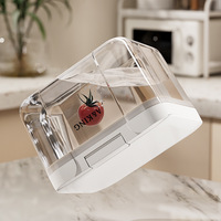 Boîte de rangement multifonctionnelle en plastique pour lessive en poudre, avec différentes formes