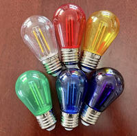 12V 24V 110V 220V 1W 2W E27 E26 S14 a mené l'ampoule de filament remplaçable aux lumières de ficelle