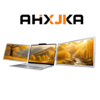 Écran portable triple AHXJKA 14 pouces IPS 1920x1200 16:10 60Hz compatible USB-C Thunderbolt pour extension d'écran d'ordinateur portable Win Mac