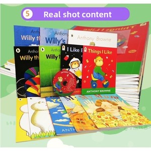 Set de 12 Libros Originales <span class=keywords><strong>en</strong></span> Inglés de Anthony Browne, Libros Ilustrados Recomendados por Wu Minlan, Funcionalidad de Lectura <span class=keywords><strong>en</strong></span> <span class=keywords><strong>Voz</strong></span> <span class=keywords><strong>Alta</strong></span> - Product Image 4
