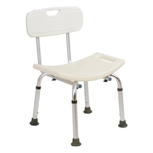 Chaise de douche Guilin en acier inoxydable, capacité de 150 kg, siège de bain antidérapant pour personnes âgées, handicapées, femmes enceintes - Product Image 1