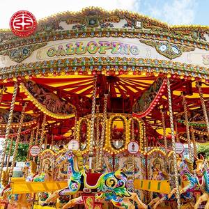 Parque de atracciones para niños Fun Ocean <span class=keywords><strong>Carousel</strong></span> 16 Passenger Parque de atracciones chino Carrusel de caballos eléctricos para la venta de parques - Product Image 3