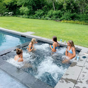 Ngoài trời Tùy Chỉnh sợi thủy tinh lớn kích thước lớn gia đình bơi Spa hồ bơi bể sục thiết kế FRP Shell prefab sang trọng inground hồ bơi - Product Image 3