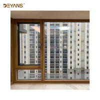 Livraison rapide Fenêtre en bois recouvert d'aluminium Design spécial Forme personnalisée Fenêtres en bois massif Écran magnétique fixe Salle de bain Insonorisée