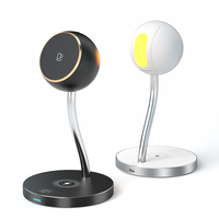 Charge sans fil multifonctionnelle chaude 15 w charge rapide 4 en 1 chargeur sans fil magnétique Style de veilleuse LED pour I-produit