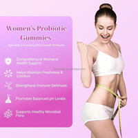 Probiotiques féminins sous forme de bonbons gélifiés pour femmes avec prébiotiques à base d'orme rouge, lactobacilles, sans gluten, pour l'équilibre du pH et la santé digestive