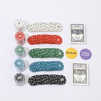 Jeu de jetons de Poker fantaisie jeu de société jetons de Poker 200 pièces 38mm 4g PP jetons colorés de Casino recyclés avec boîte en étain