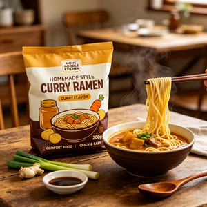 Nouilles <span class=keywords><strong>Ramen</strong></span> au <span class=keywords><strong>Curry</strong></span> de Style <span class=keywords><strong>Japonais</strong></span> 200g, Instantanées, Frites, Emballage OEM, Marque Privée, Livraison Rapide, Alibaba - Product Image 6